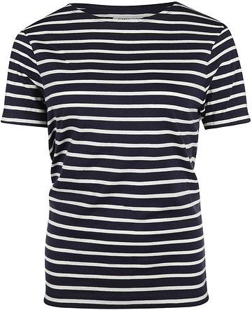 Steppin' Out T-skjorte Dame Stripet Marineblå Product