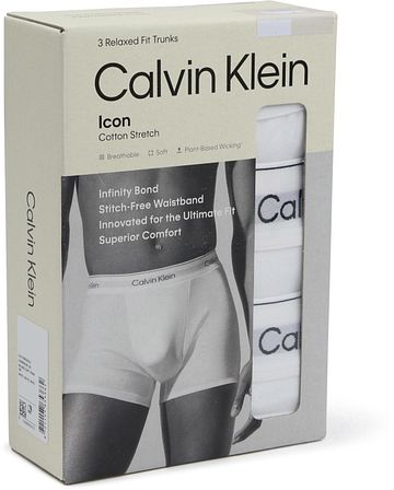 Calvin Klein Boxershorts 3er-Pack Weiß Verpakking