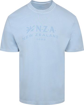 NZA T-shirt Faded Logo Himmelblå Product