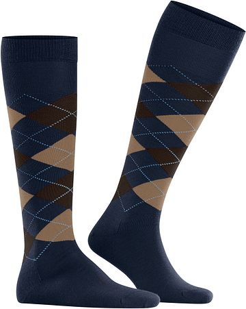 Burlington Edinburgh Calcetines Altos Azul Marino Product / Detail