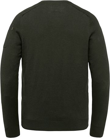 PME Legend Buckley Sweater Olive Green Product / Achterkant
