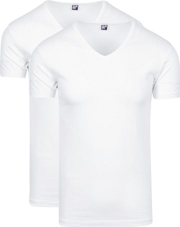 Alan Red Oklahoma T-shirt Stretch White 2-Pack Product