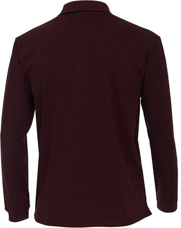 Casa Moda Polo LS Bordeaux Rood Product / Achterkant