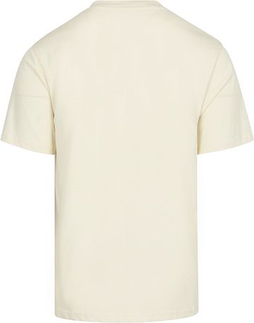 KnowledgeCotton Apparel T-shirt Hvid Tryk på brystet Product / Achterkant