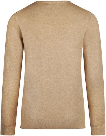 Steppin' Out Dam Rundhalströja Bomull Kashmir Beige Product / Achterkant