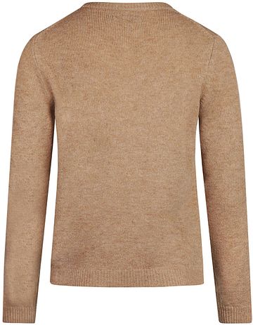 Steppin' Out Women Pullover V-Neck Lambswool Camel Product / Achterkant