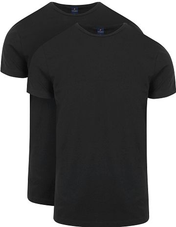 Suitable Ota T-Shirt Round Neck Black 2-Pack Product