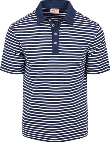 Armor-Lux Poloshirt Stripes Marineblå Product