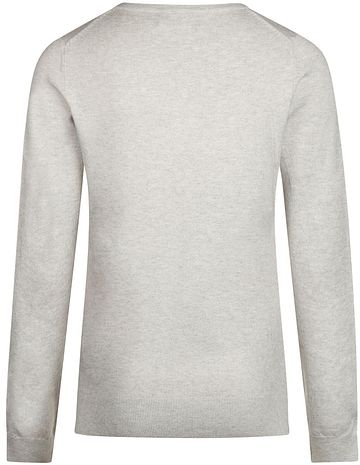 Steppin' Out Women Pullover Cotton Cashmere Light Grey Product / Achterkant