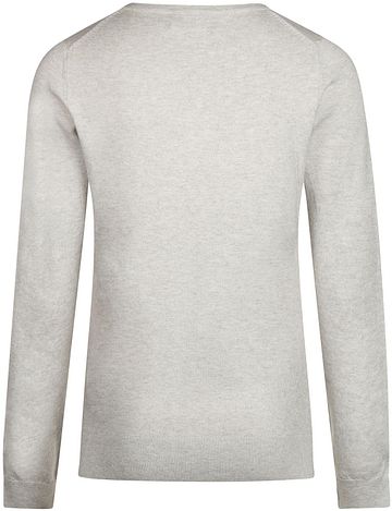 Steppin' Out Women Pullover Cotton Cashmere V-Neck Grey Product / Achterkant