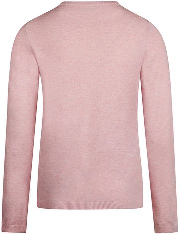 Steppin' Out Damen Pullover Merinowolle Rosa Product / Achterkant