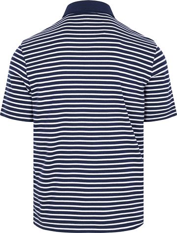 Armor-Lux Poloshirt Stripes Marineblå Product / Achterkant