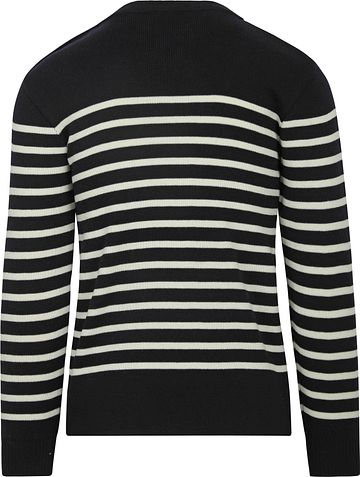 Armor-Lux Paimpol Sweater Wool Stripes Navy Product / Achterkant