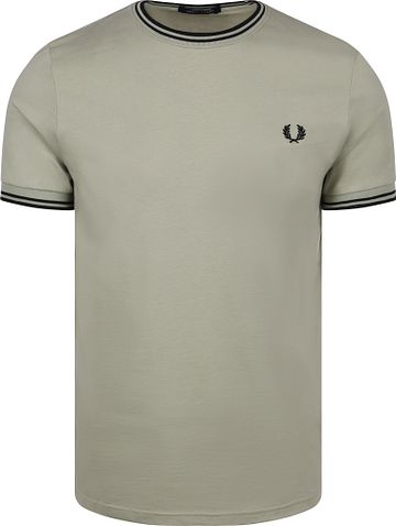 Fred Perry Twin Tipped T Shirt Green S23 Product