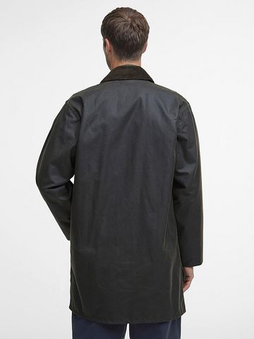 Barbour Northumbria Wax Jacket Green Model / Achterkant