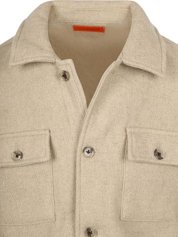 Suitable Overshirt Wool Blend Beige Product / Detail