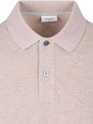 Profuomo Piqué Polo Shirt Beige Product / Detail