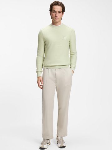 BOSS Pullover Tempest Green Model / Voorkant