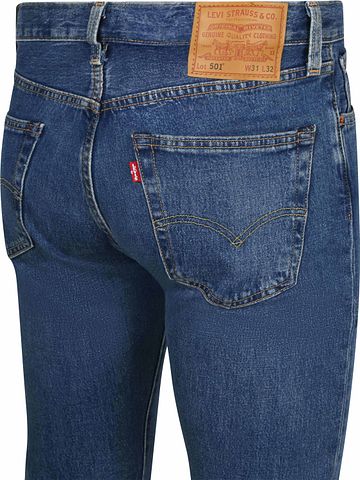 Levi’s Pantalon 501 Bleu Moyen Product / Achterkant