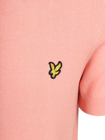 Lyle & Scott Strikket Polo Grapefruit Pink Product / Detail