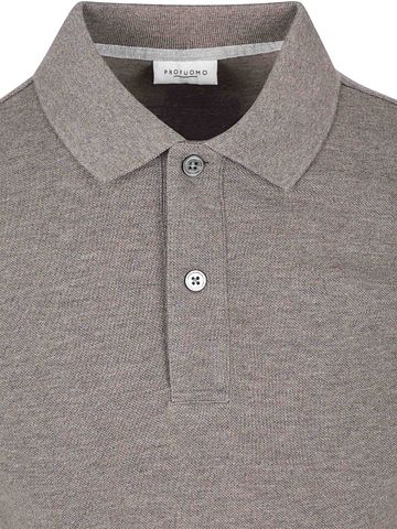 Profuomo Polo Piqué Mélangé Marron Product / Detail
