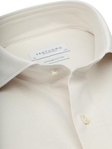 Profuomo Japanese Knitted Shirt Off White Product / Detail
