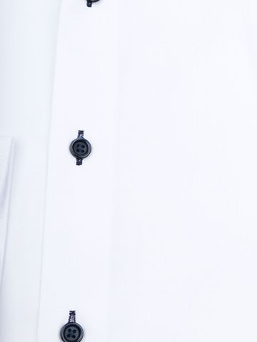 Olymp Luxor Shirt Contrast Buttons White Product / Detail