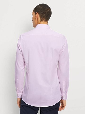 OLYMP Shirt Level 5 Luxury Stripe Pink Model / Achterkant