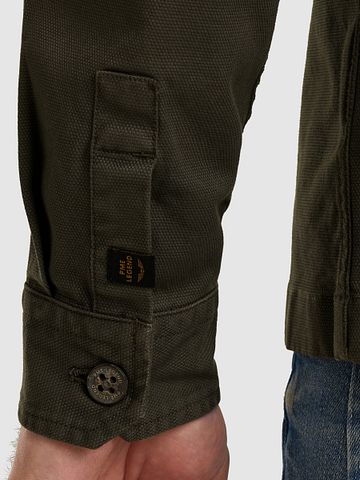PME Legend Hemdjacke Canvas Olive Model / Detail