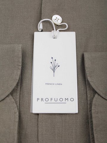 Profuomo Hemd Leinen Grün Product / Detail