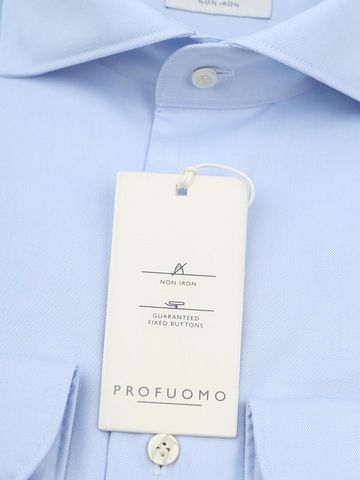 Profuomo Twill Shirt Light Blue Product / Detail
