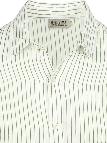 Scotch and Soda Linen Shirt Stripes White Product / Detail