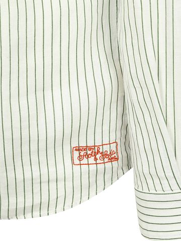 Scotch and Soda Randig Linneskjorta Vit Product / Detail
