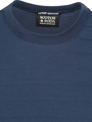 Scotch & Soda Structured T-shirt Navy Product / Detail