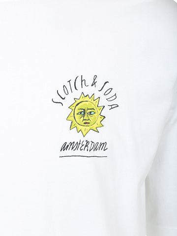 Scotch & Soda T-shirt Imprimé Dos Blanc Product / Detail