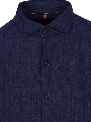 State Of Art Shirt Linen Navy Product / Detail