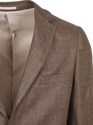 Suitable Blazer Linen Twill Brown Product / Detail