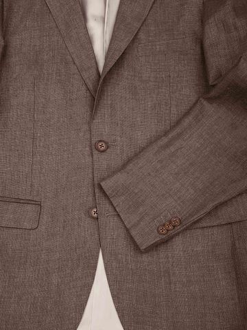 Suitable Veste de Costume Linen Twill Marron Product / Detail
