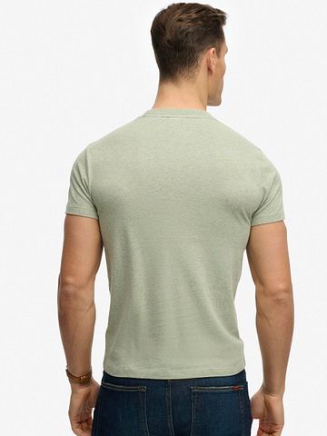 Superdry Essential T-Shirt Melange Green Model / Achterkant