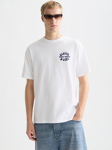 Scotch & Soda T-shirt baktryck Vit Model / Voorkant
