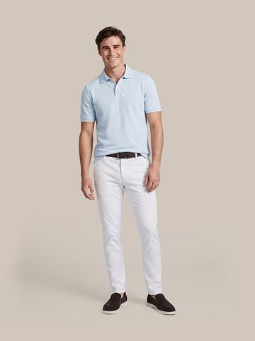 Suitable Respect Polo Shirt Tiger Light Blue Model / Voorkant