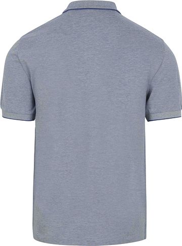 Gant Polo Piqué 2-Tone Bleu Product / Achterkant