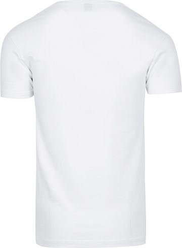 Alan Red Oklahoma T-shirt Stretch White 2-Pack Product / Achterkant