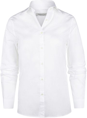 Steppin' Out Bluse Bibi Poplin Hvit Product