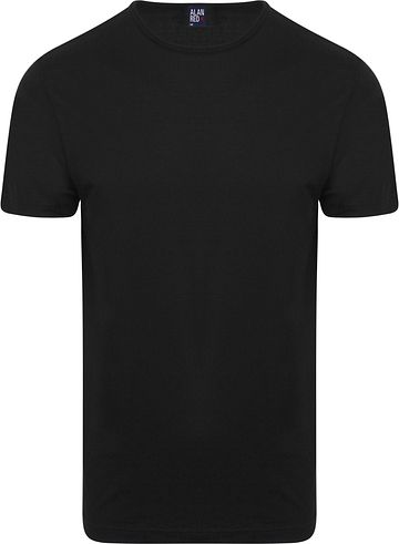 Alan Red Derby O-Hals T-Shirt Black (2Pack) Product