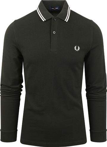 Fred Perry Langarm-Poloshirt Dunkelgrün T50 Product