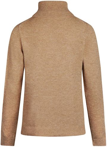 Steppin' Out Women Rollneck Pullover Lambswool Camel Product / Achterkant