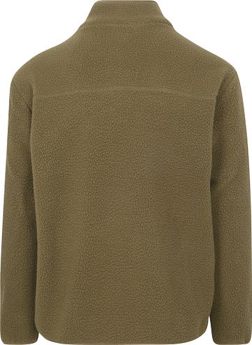 KnowledgeCotton Apparel Cardigan Fleece Olive Product / Achterkant