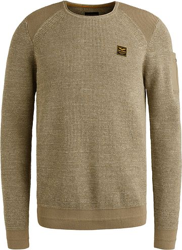 PME Legend Knitted Sweater Melange Beige Product