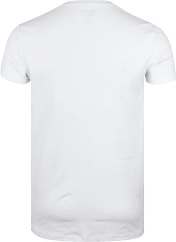 PME Legend Basic T-shirt 2-Pack V-Neck White Product / Achterkant